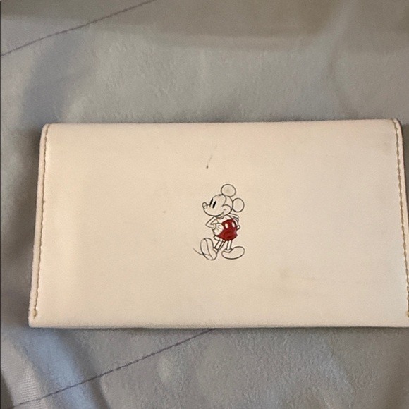 Coach White Backpack with Mickey Mouse Design and Wallet - Picture 12 of 16